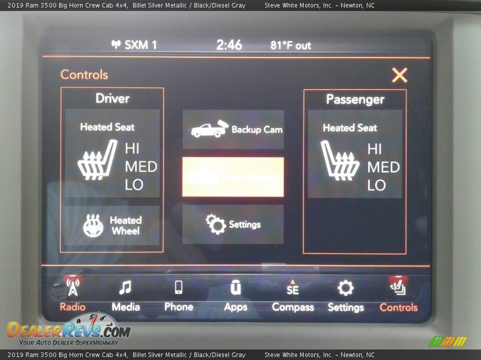 2019 Ram 3500 Big Horn Crew Cab 4x4 Billet Silver Metallic / Black/Diesel Gray Photo #25