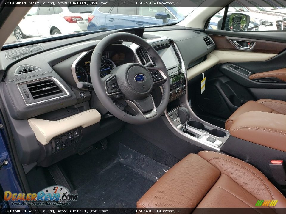 2019 Subaru Ascent Touring Abyss Blue Pearl / Java Brown Photo #7