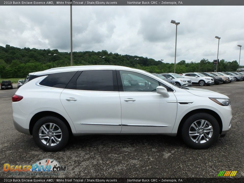 2019 Buick Enclave Essence AWD White Frost Tricoat / Shale/Ebony Accents Photo #4