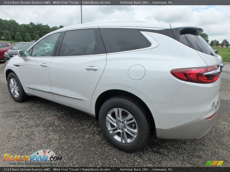 2019 Buick Enclave Essence AWD White Frost Tricoat / Shale/Ebony Accents Photo #8