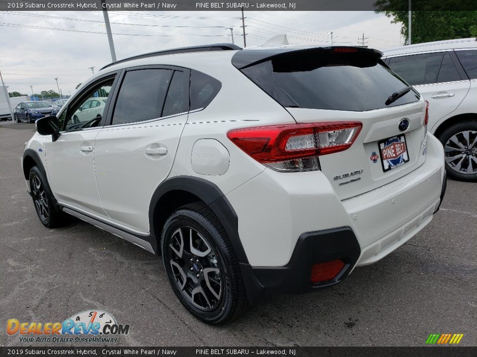 2019 Subaru Crosstrek Hybrid Crystal White Pearl / Navy Photo #4