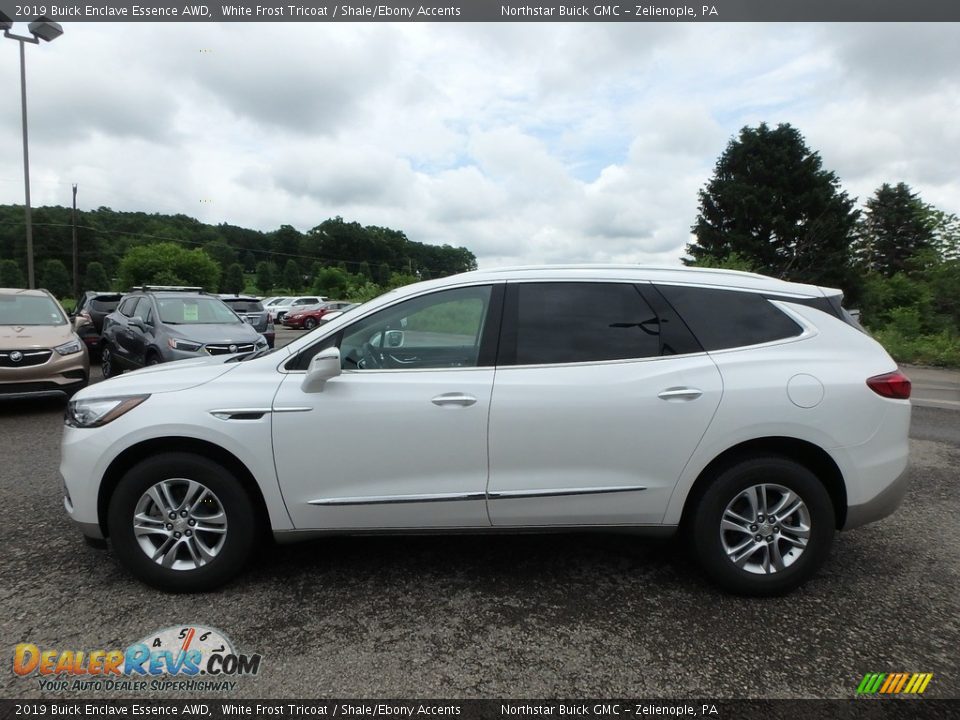 2019 Buick Enclave Essence AWD White Frost Tricoat / Shale/Ebony Accents Photo #9