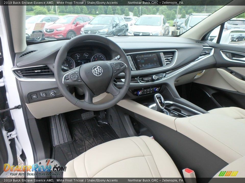 2019 Buick Enclave Essence AWD White Frost Tricoat / Shale/Ebony Accents Photo #14