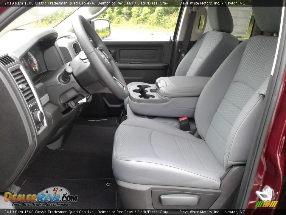 Front Seat of 2019 Ram 1500 Classic Tradesman Quad Cab 4x4 Photo #10