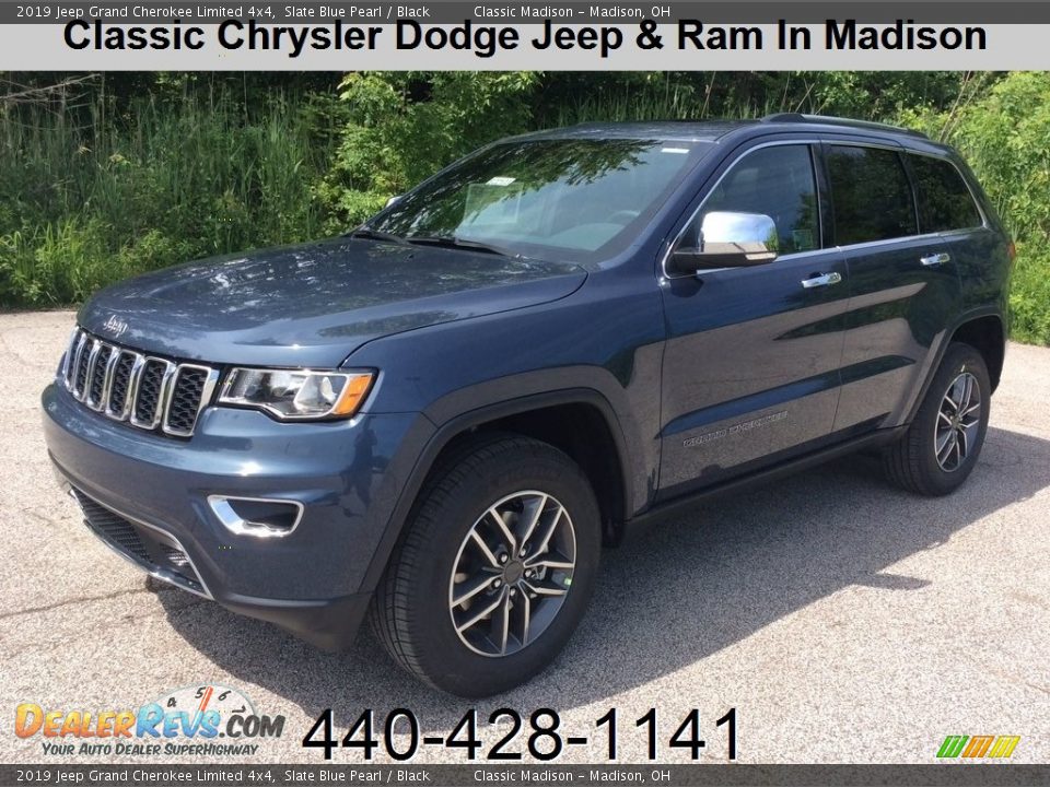 2019 Jeep Grand Cherokee Limited 4x4 Slate Blue Pearl / Black Photo #1