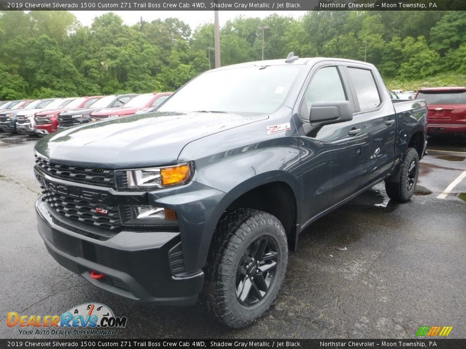 2019 Chevrolet Silverado 1500 Custom Z71 Trail Boss Crew Cab 4WD Shadow Gray Metallic / Jet Black Photo #1