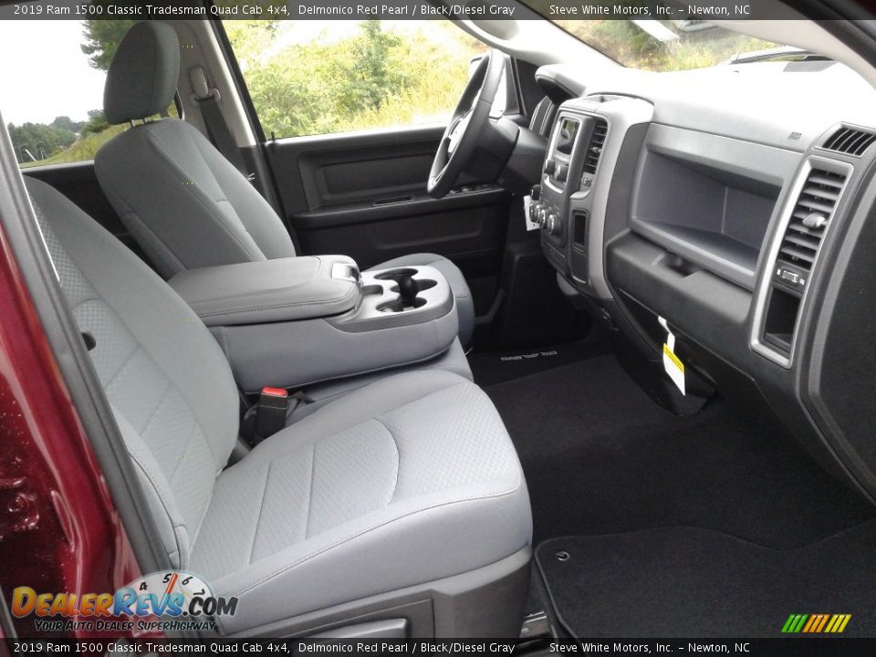 Black/Diesel Gray Interior - 2019 Ram 1500 Classic Tradesman Quad Cab 4x4 Photo #14