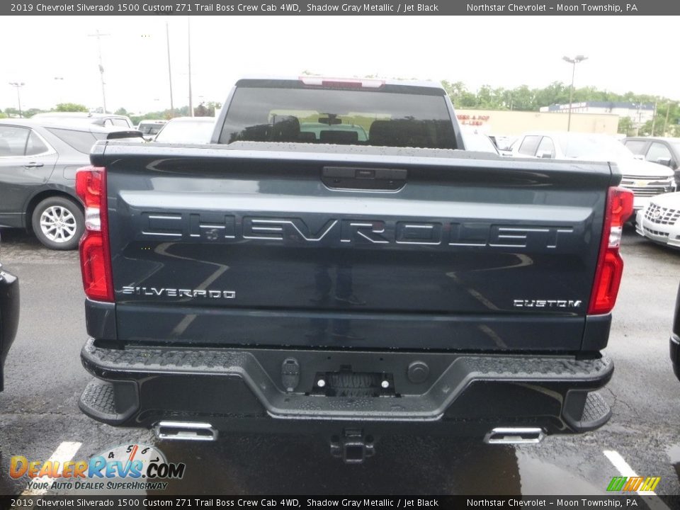 2019 Chevrolet Silverado 1500 Custom Z71 Trail Boss Crew Cab 4WD Shadow Gray Metallic / Jet Black Photo #4