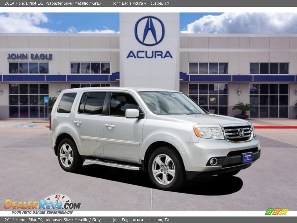 2014 Honda Pilot EX Alabaster Silver Metallic / Gray Photo #1