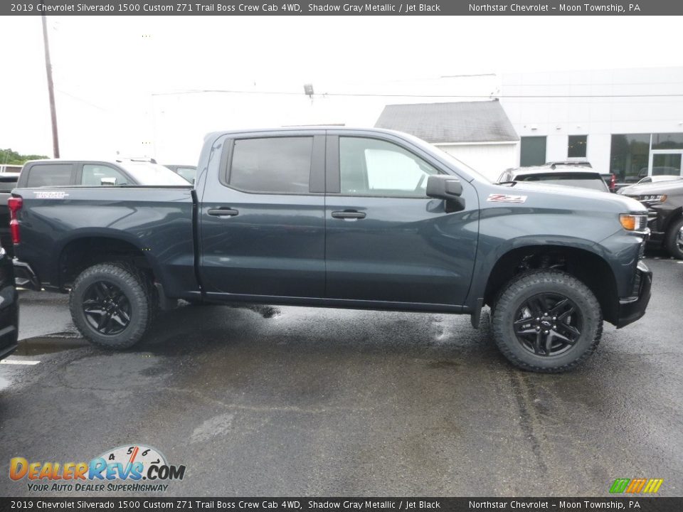 2019 Chevrolet Silverado 1500 Custom Z71 Trail Boss Crew Cab 4WD Shadow Gray Metallic / Jet Black Photo #6