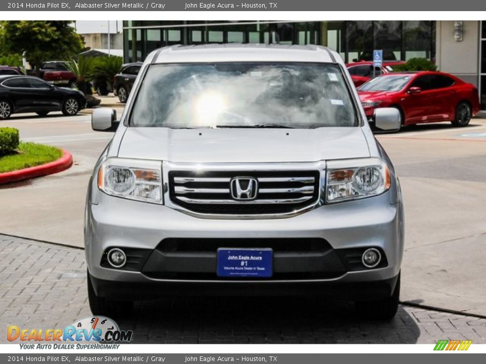 2014 Honda Pilot EX Alabaster Silver Metallic / Gray Photo #2