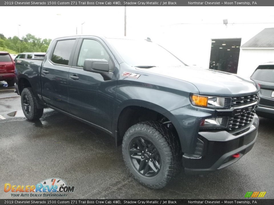 2019 Chevrolet Silverado 1500 Custom Z71 Trail Boss Crew Cab 4WD Shadow Gray Metallic / Jet Black Photo #7