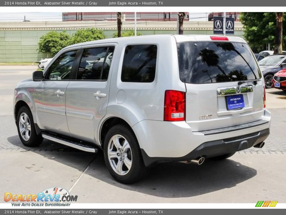 2014 Honda Pilot EX Alabaster Silver Metallic / Gray Photo #5