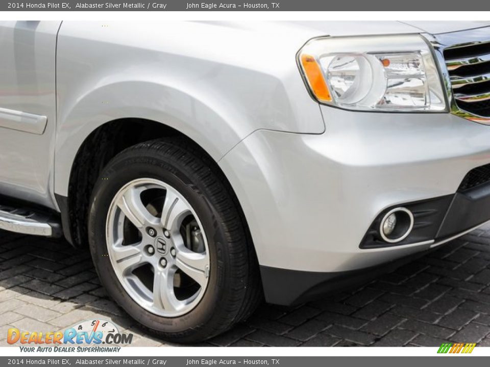 2014 Honda Pilot EX Alabaster Silver Metallic / Gray Photo #9