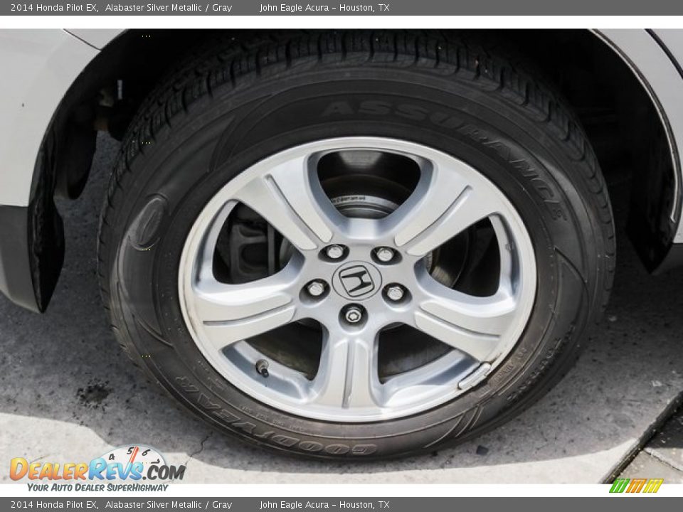 2014 Honda Pilot EX Alabaster Silver Metallic / Gray Photo #11