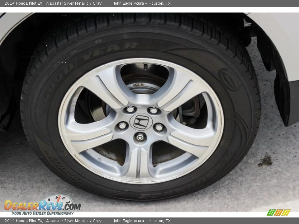 2014 Honda Pilot EX Alabaster Silver Metallic / Gray Photo #12