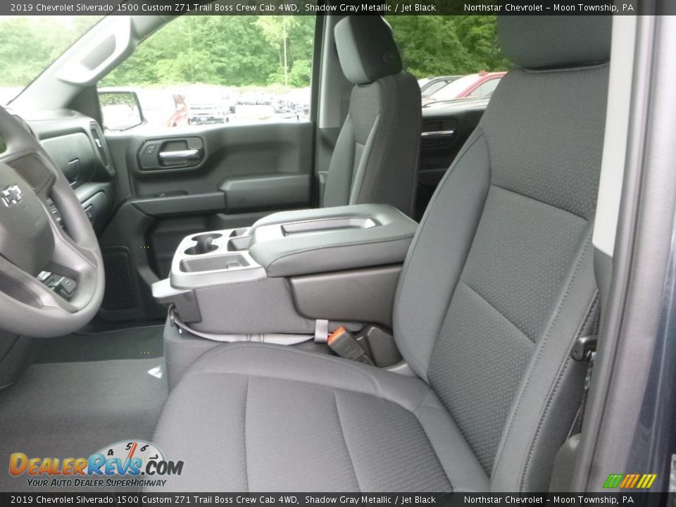 2019 Chevrolet Silverado 1500 Custom Z71 Trail Boss Crew Cab 4WD Shadow Gray Metallic / Jet Black Photo #14
