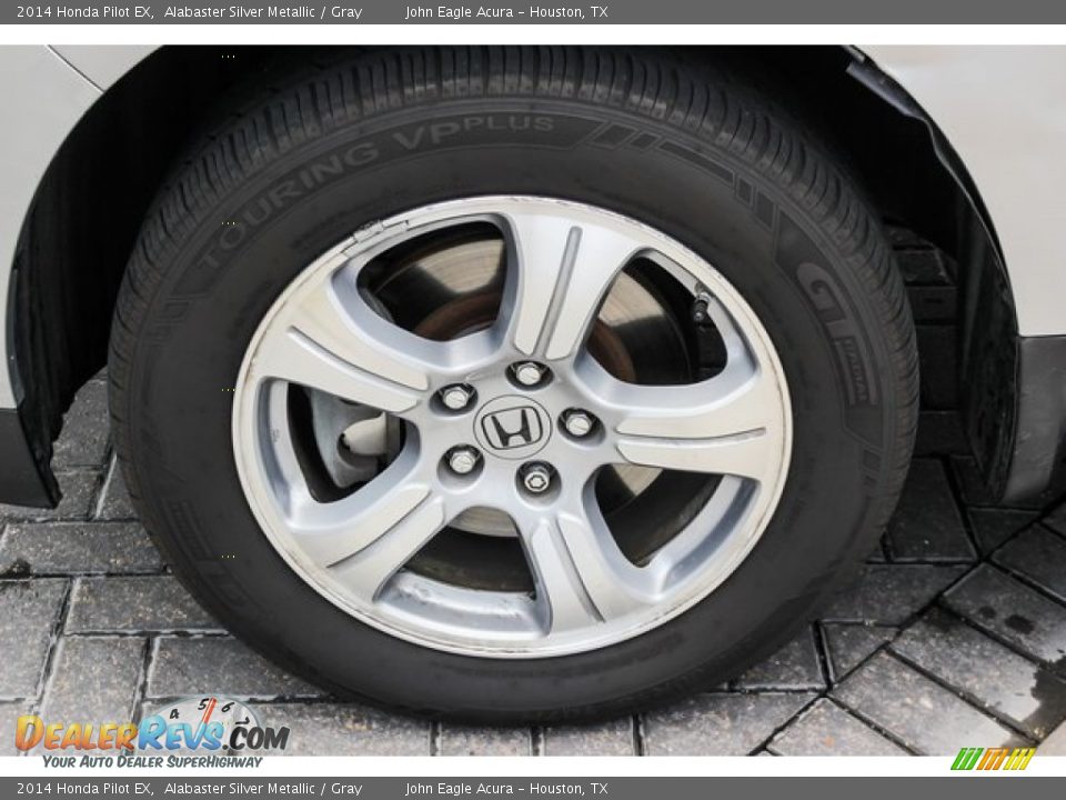 2014 Honda Pilot EX Alabaster Silver Metallic / Gray Photo #13