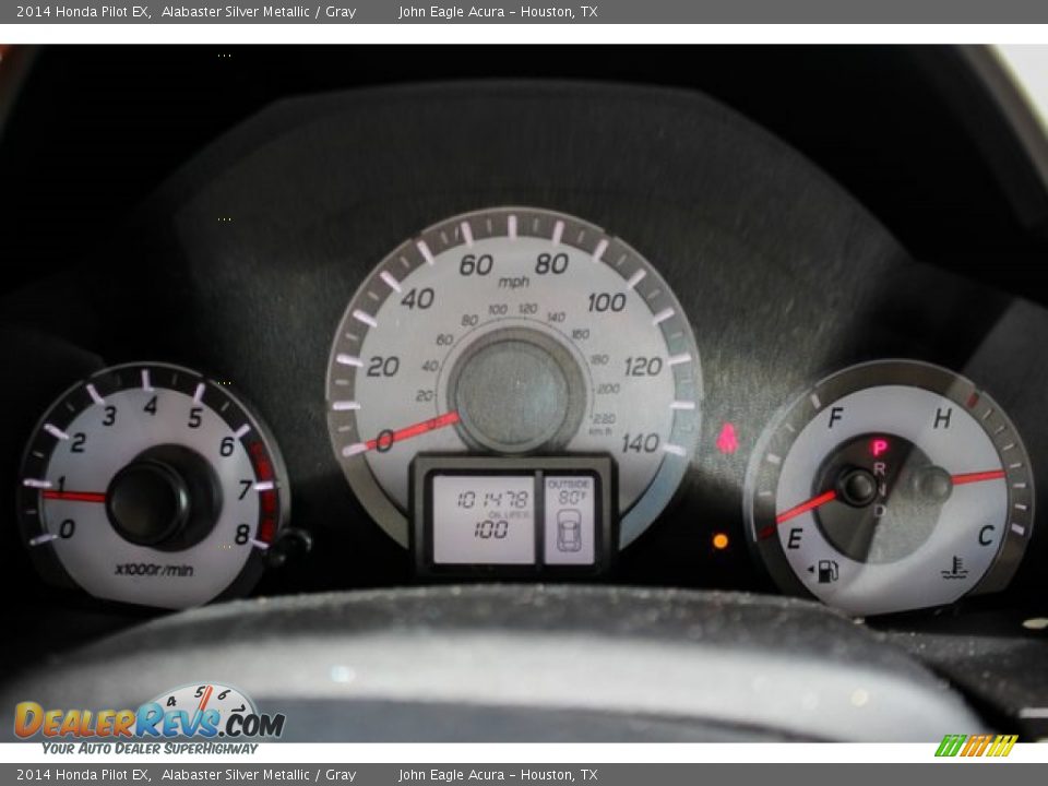 2014 Honda Pilot EX Alabaster Silver Metallic / Gray Photo #14