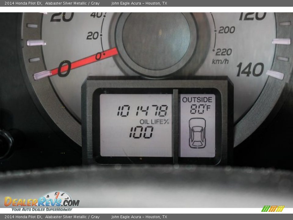 2014 Honda Pilot EX Alabaster Silver Metallic / Gray Photo #15