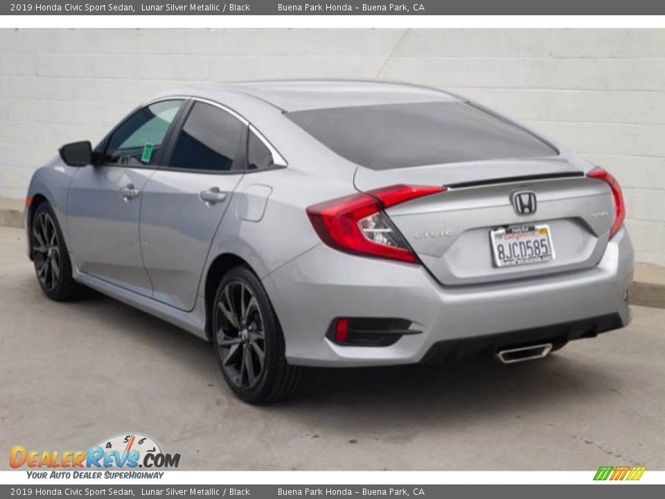 2019 Honda Civic Sport Sedan Lunar Silver Metallic / Black Photo #2
