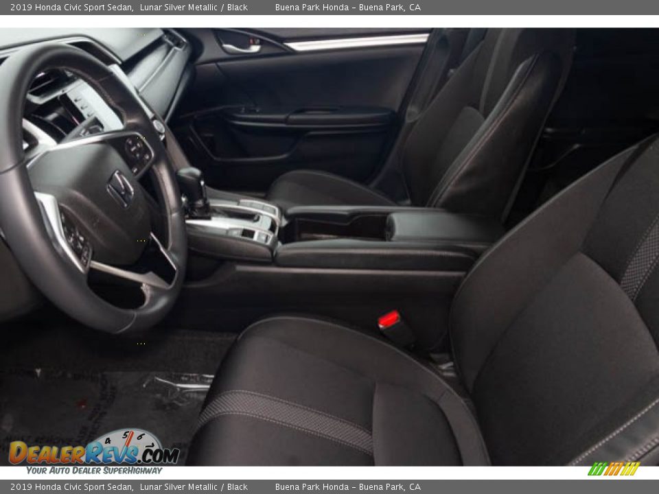 2019 Honda Civic Sport Sedan Lunar Silver Metallic / Black Photo #3