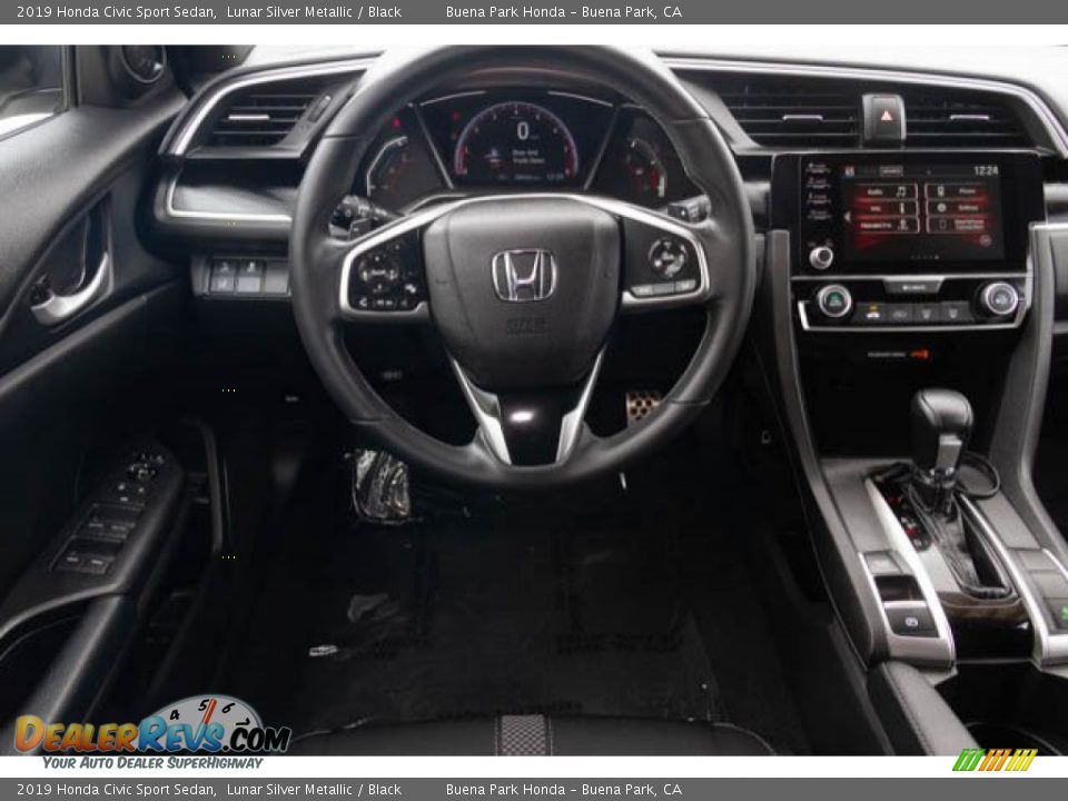2019 Honda Civic Sport Sedan Lunar Silver Metallic / Black Photo #5