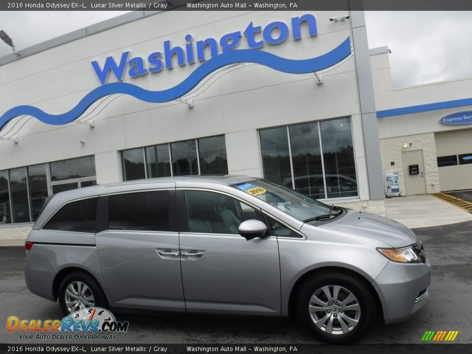 2016 Honda Odyssey EX-L Lunar Silver Metallic / Gray Photo #2
