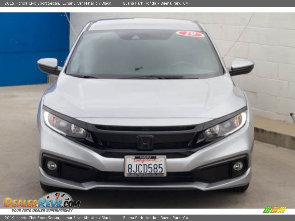 2019 Honda Civic Sport Sedan Lunar Silver Metallic / Black Photo #7