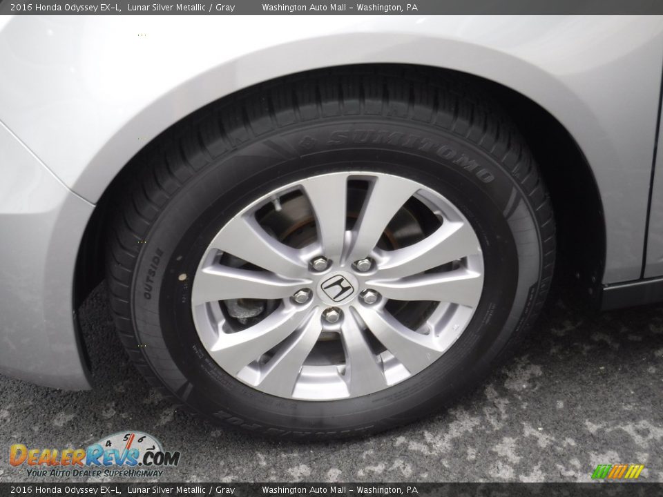 2016 Honda Odyssey EX-L Lunar Silver Metallic / Gray Photo #4