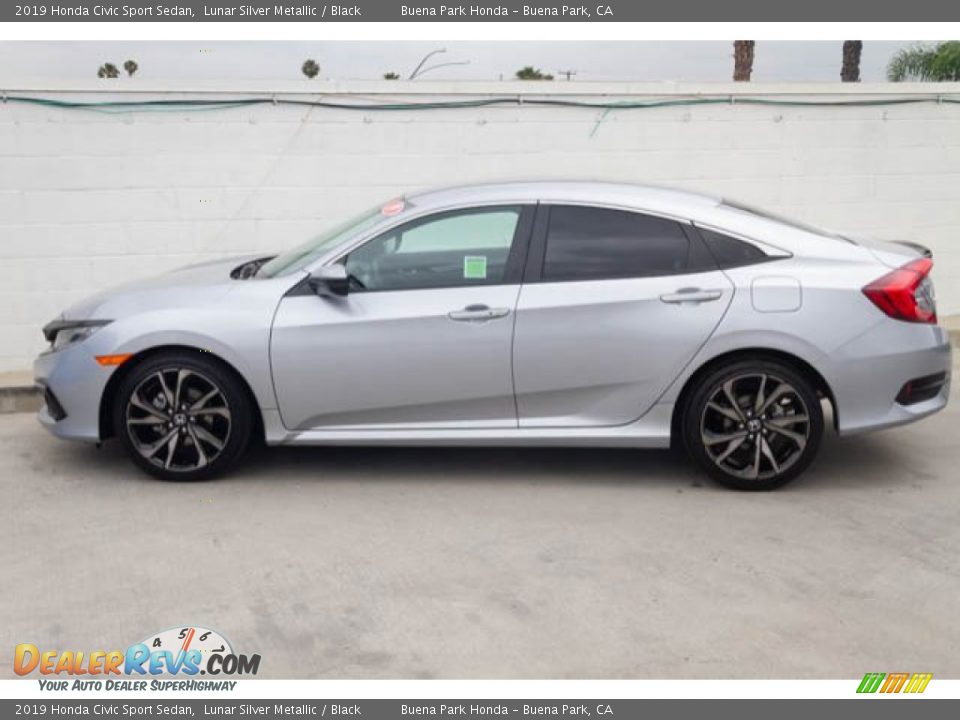 2019 Honda Civic Sport Sedan Lunar Silver Metallic / Black Photo #8