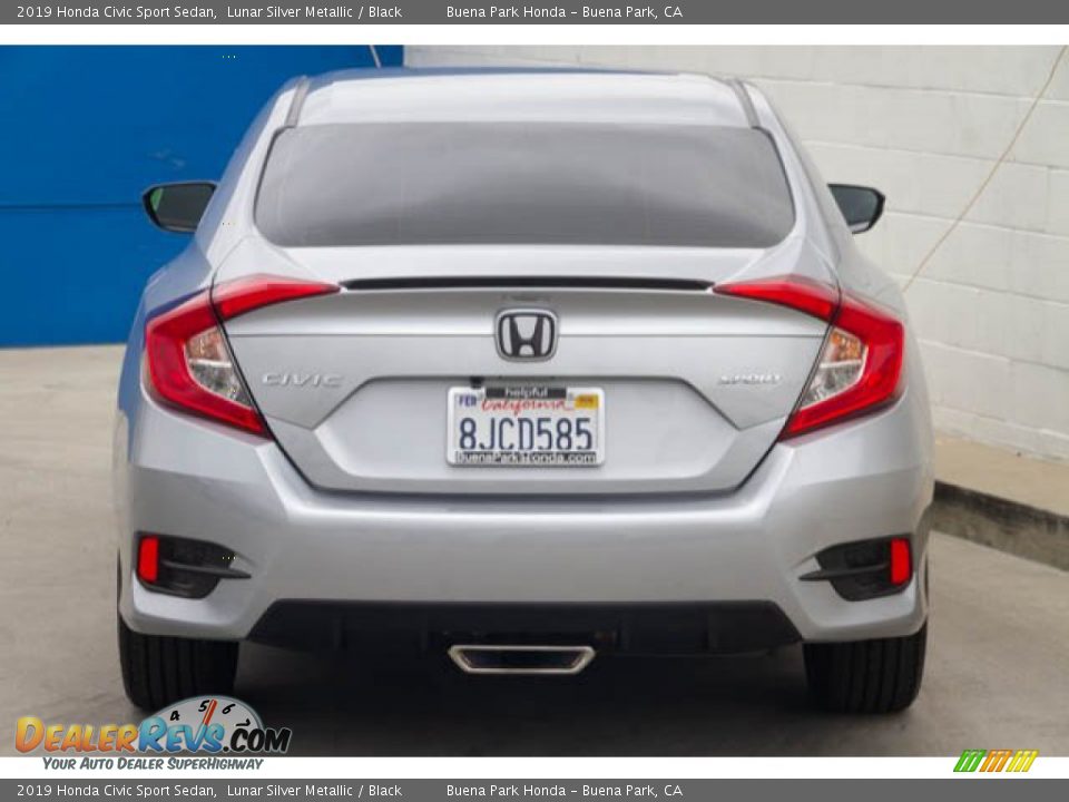 2019 Honda Civic Sport Sedan Lunar Silver Metallic / Black Photo #9