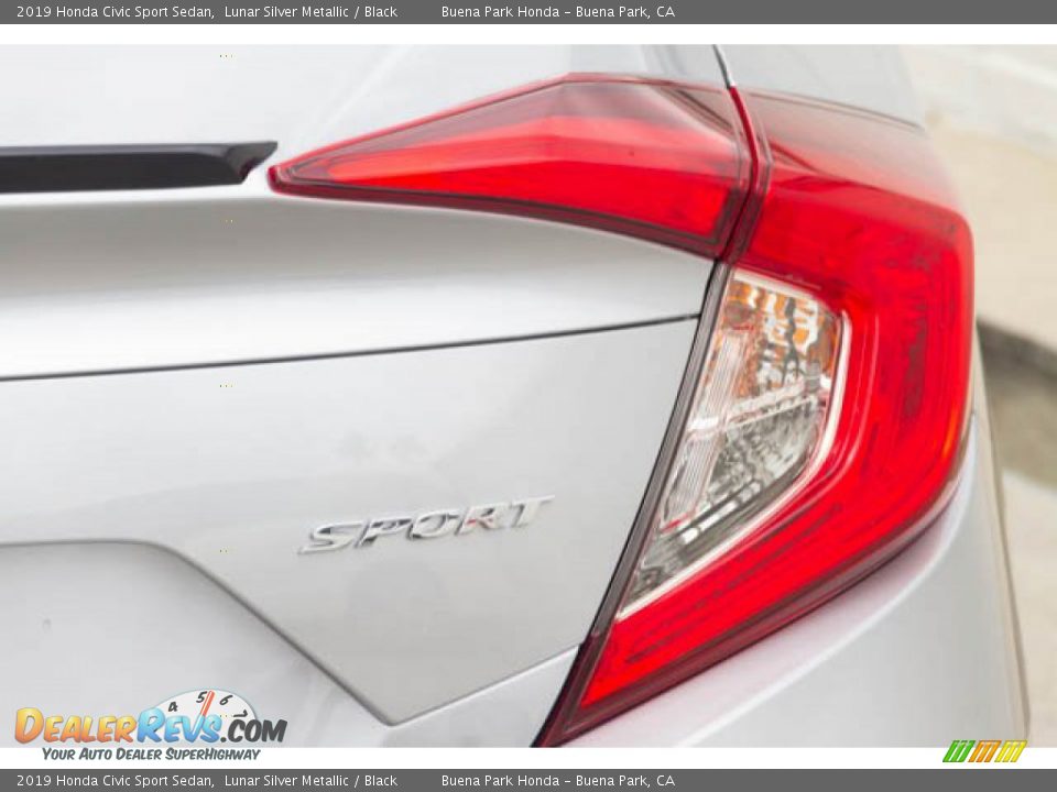 2019 Honda Civic Sport Sedan Lunar Silver Metallic / Black Photo #11