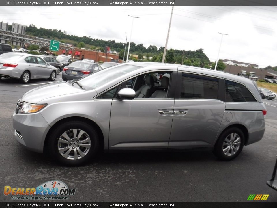 2016 Honda Odyssey EX-L Lunar Silver Metallic / Gray Photo #7