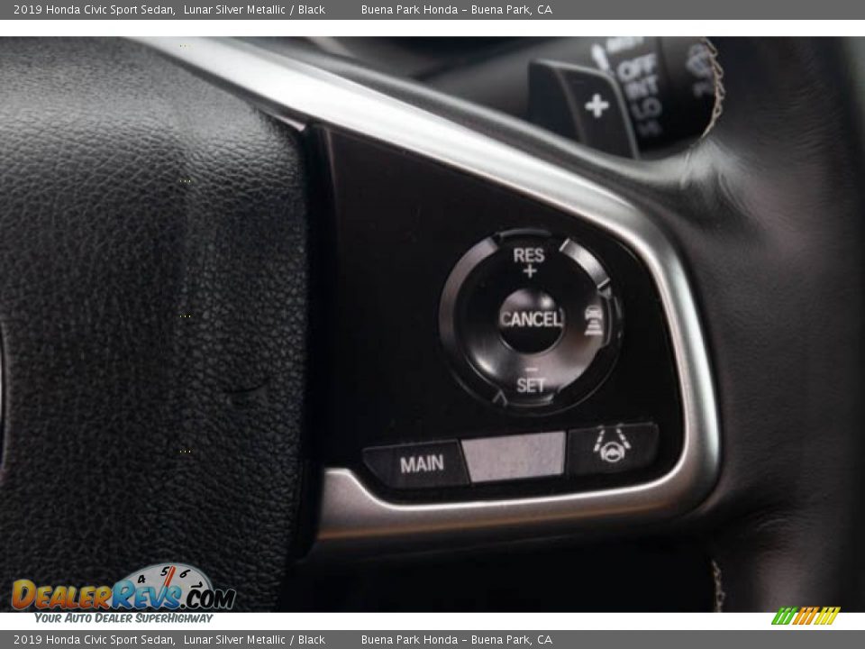 2019 Honda Civic Sport Sedan Lunar Silver Metallic / Black Photo #15