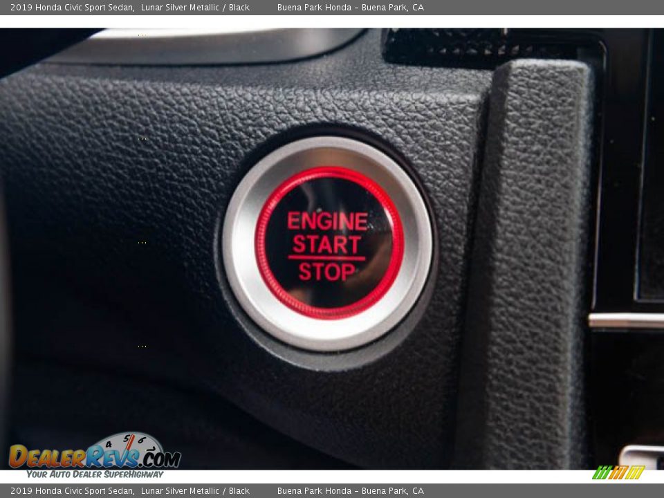 2019 Honda Civic Sport Sedan Lunar Silver Metallic / Black Photo #16