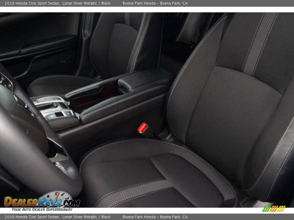 2019 Honda Civic Sport Sedan Lunar Silver Metallic / Black Photo #18