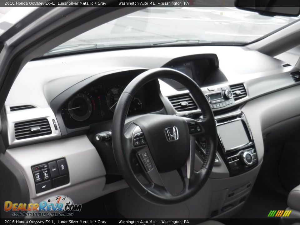 2016 Honda Odyssey EX-L Lunar Silver Metallic / Gray Photo #13