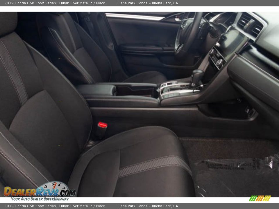 2019 Honda Civic Sport Sedan Lunar Silver Metallic / Black Photo #23