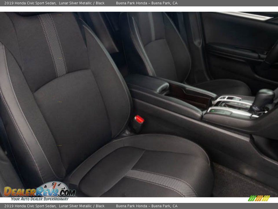 2019 Honda Civic Sport Sedan Lunar Silver Metallic / Black Photo #24
