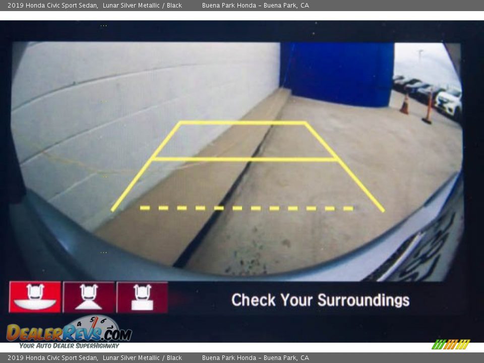 2019 Honda Civic Sport Sedan Lunar Silver Metallic / Black Photo #26