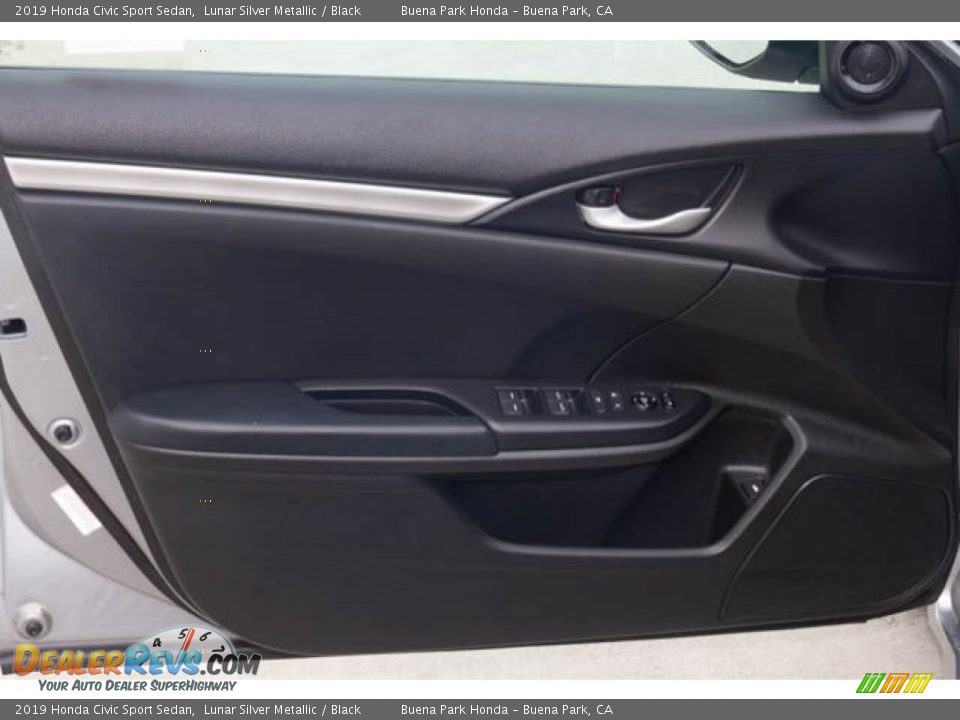2019 Honda Civic Sport Sedan Lunar Silver Metallic / Black Photo #28