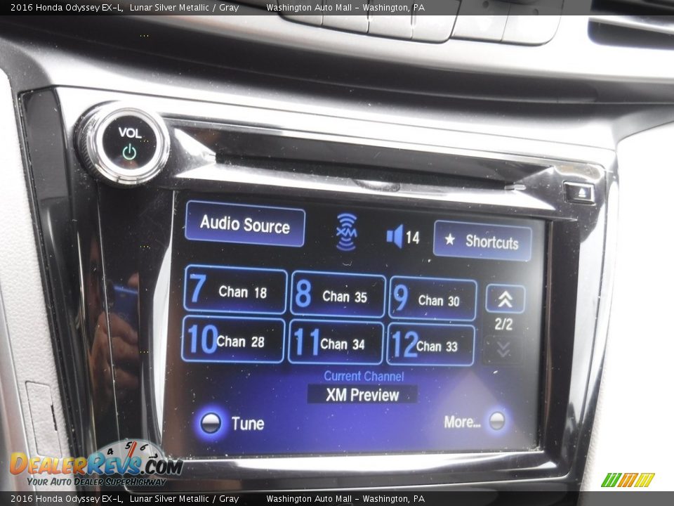 2016 Honda Odyssey EX-L Lunar Silver Metallic / Gray Photo #19