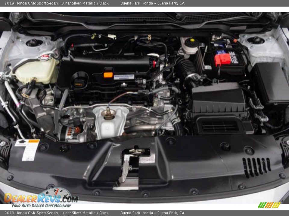 2019 Honda Civic Sport Sedan Lunar Silver Metallic / Black Photo #33