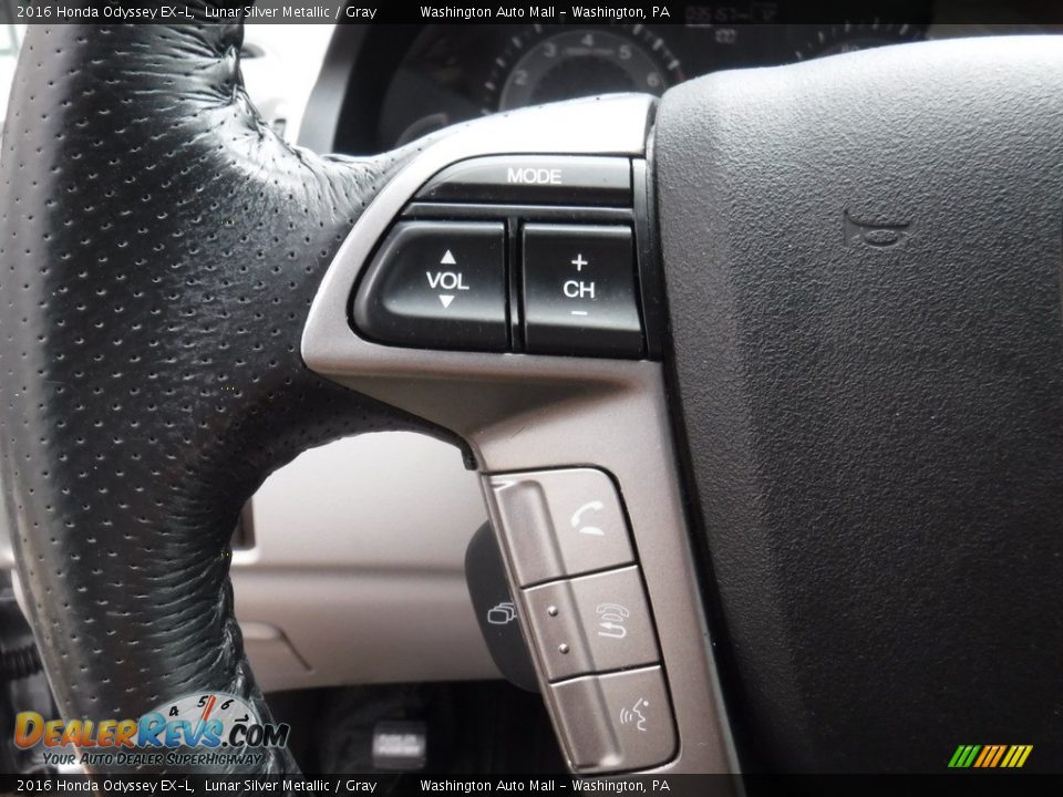 2016 Honda Odyssey EX-L Lunar Silver Metallic / Gray Photo #23
