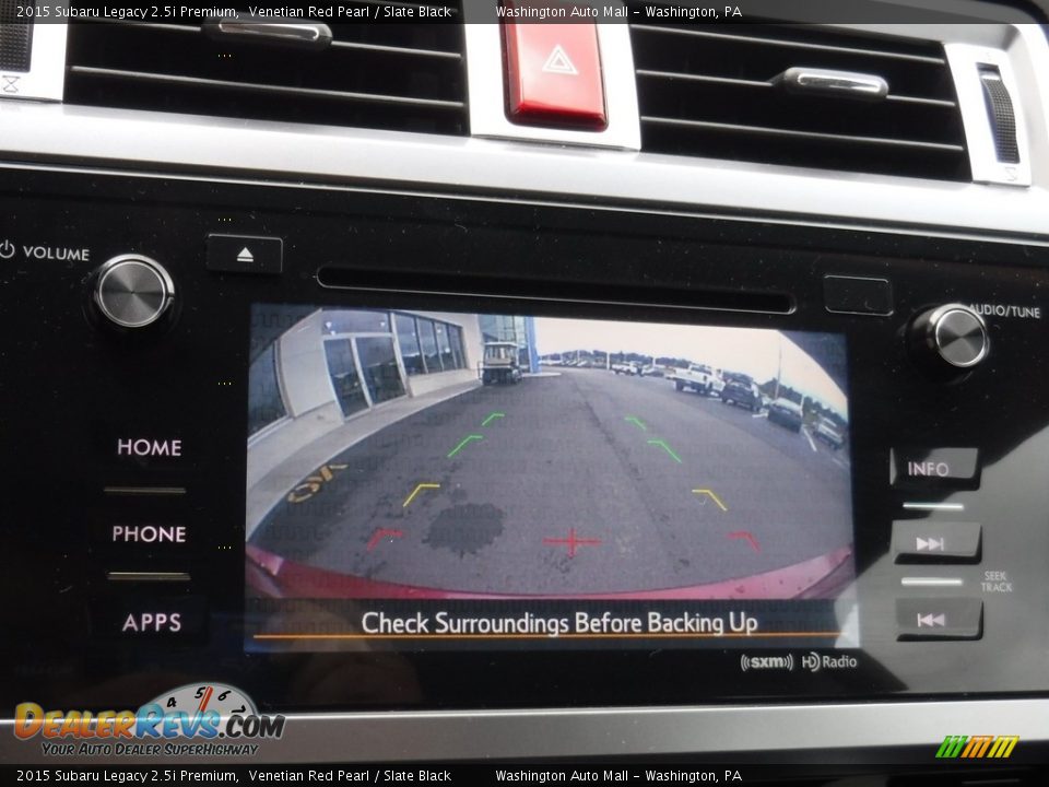 2015 Subaru Legacy 2.5i Premium Venetian Red Pearl / Slate Black Photo #20