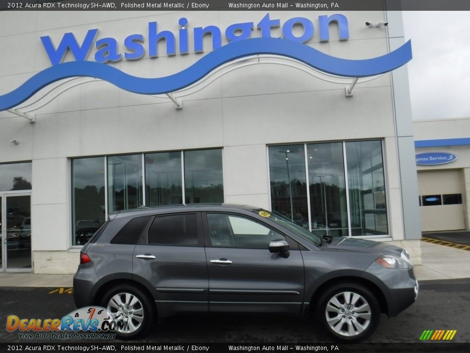 2012 Acura RDX Technology SH-AWD Polished Metal Metallic / Ebony Photo #2