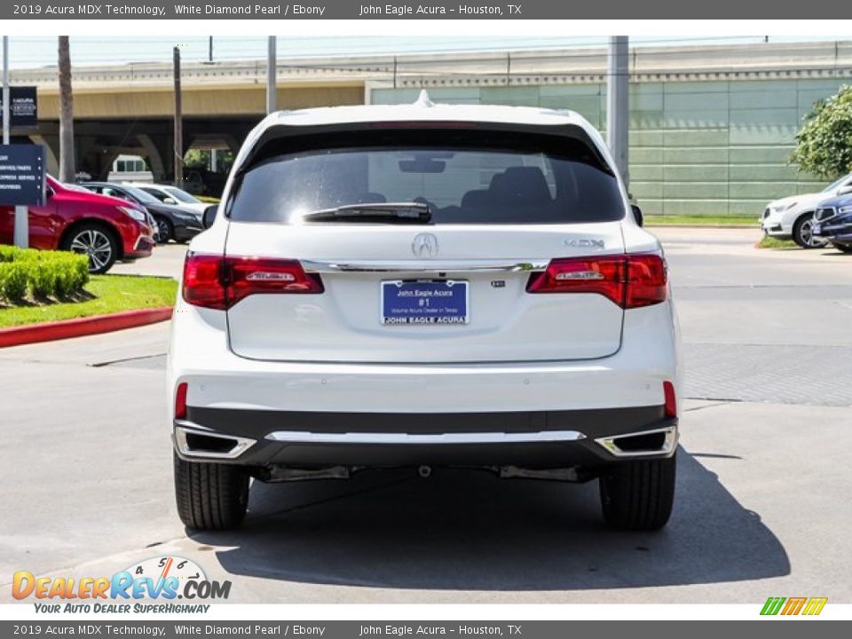 2019 Acura MDX Technology White Diamond Pearl / Ebony Photo #6