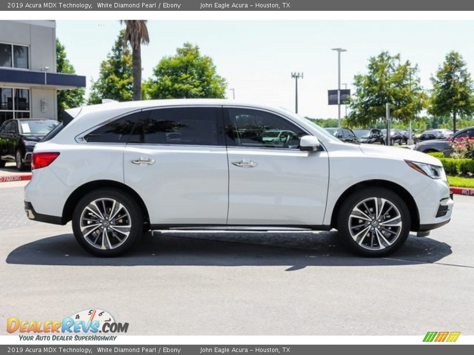 2019 Acura MDX Technology White Diamond Pearl / Ebony Photo #8