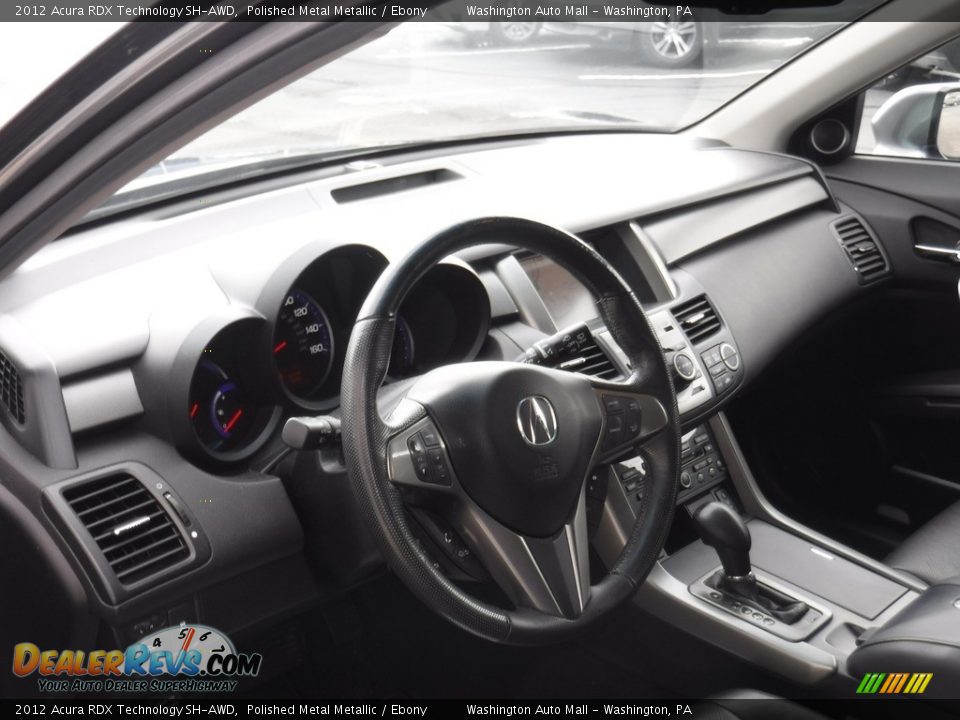 2012 Acura RDX Technology SH-AWD Polished Metal Metallic / Ebony Photo #12